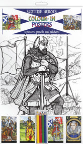 Scottish Heroes - A4 Colour-in Posters - TimeLine Gifts